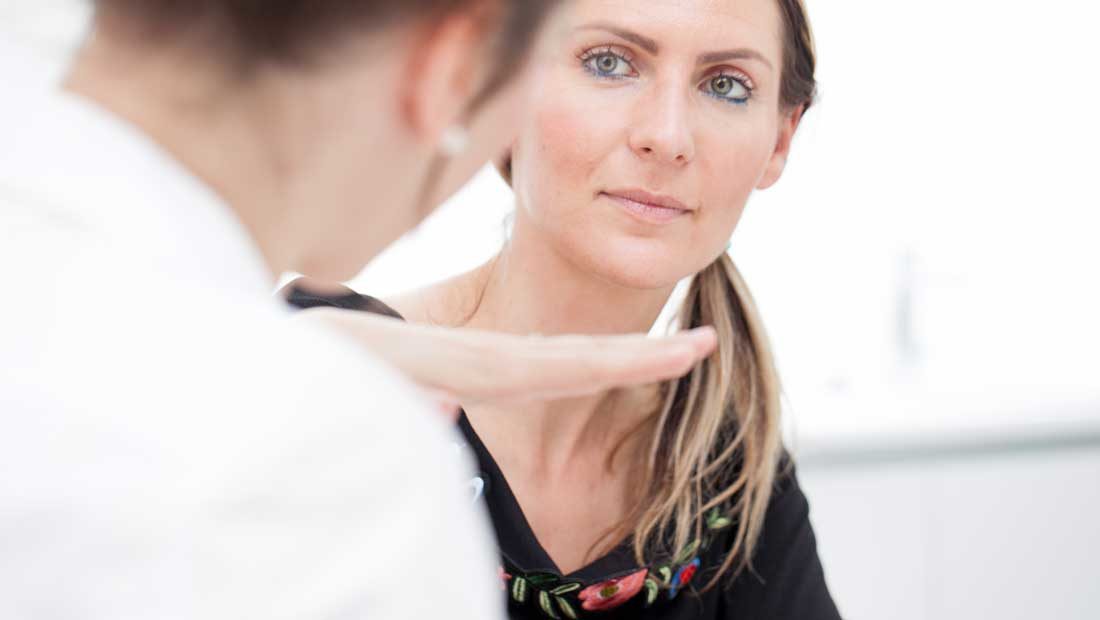 Woman having a consultation with a pharmacist