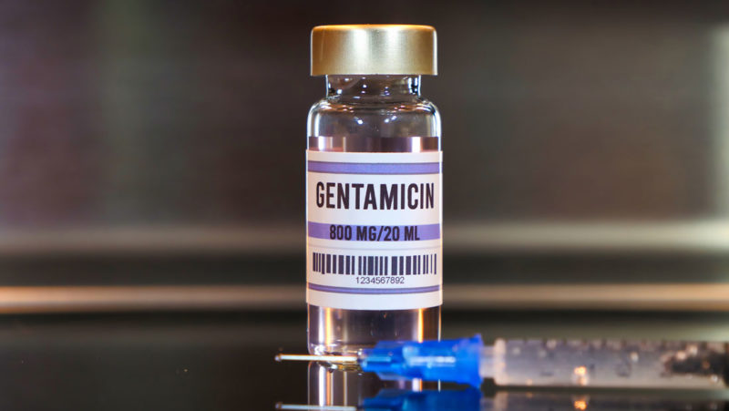 Gentamicin bottle