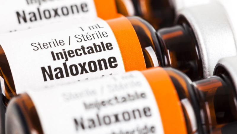 Bottles of Naloxone